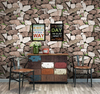 Papel de parede de tijolos e pedra para decoração de cafeteria