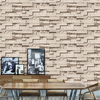 Papel de parede de tijolos de PVC retro 3d para cafeteria